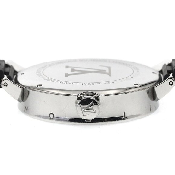 LOUIS VUITTON Tambour Moon Divine GM QA022 Diamond Quartz Men's Watch_887406 - Picture 3 of 7